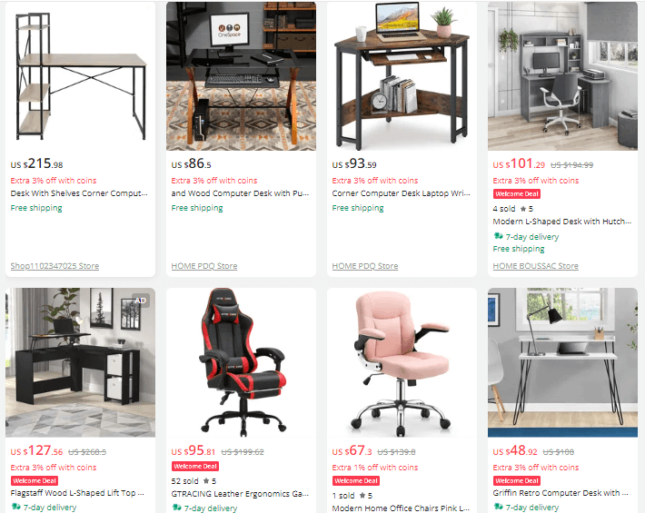 Office furniture dropshipping