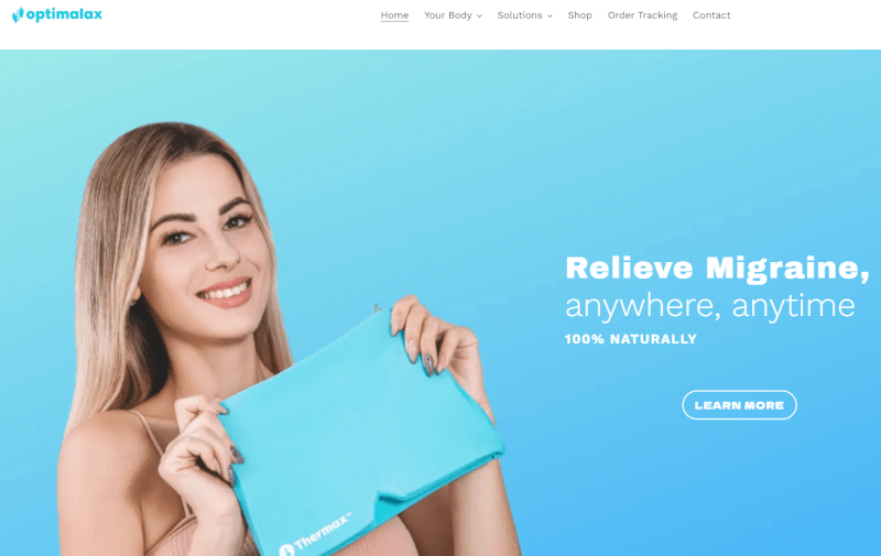 Optimalax shopify dropshipping store