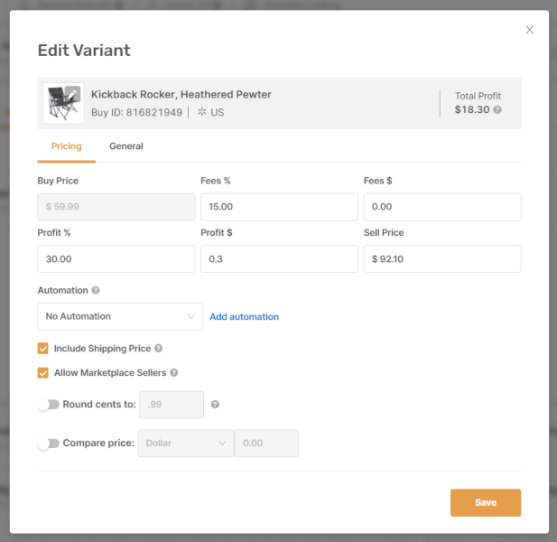 Optimizing Dropshipping Product Variants