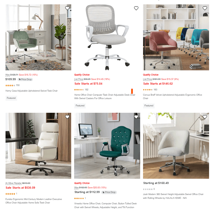 Adjustable-Height Computer Chair Overstock