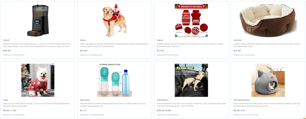 pet supplies best dropshipping niches