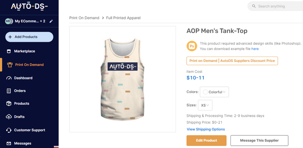 POD AOP Men's Tank Top