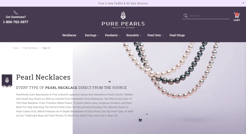 pure pearls dropshipping jewelry supplier