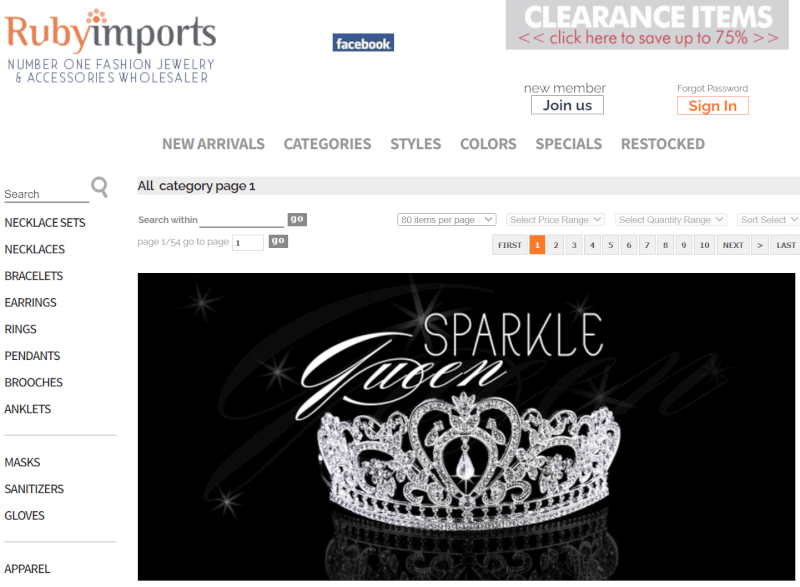 rubyimports dropshipping jewelry supplier