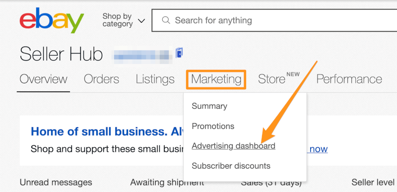 ebay advertising dashboard