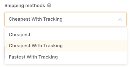 autods shipping methods