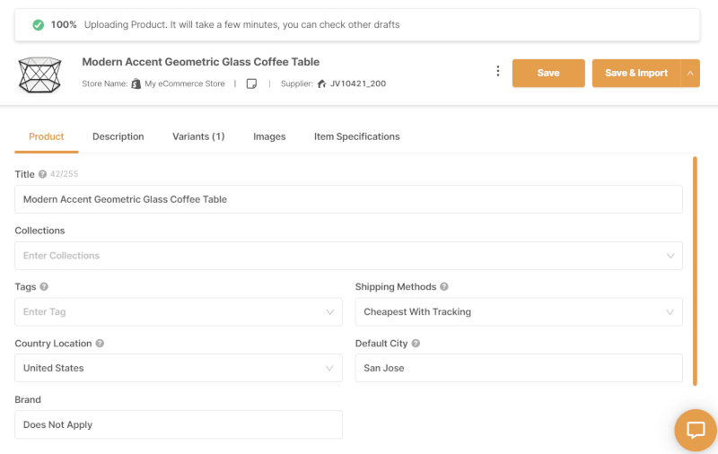 Costway Dropshipping Product Optimization