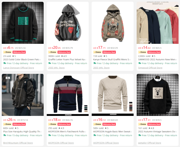 Dropshipping Clothes Men's Sweatshirts