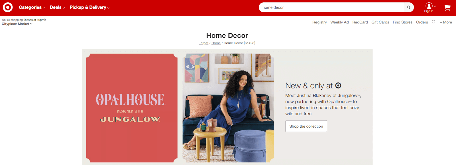 Target Home Decor Products