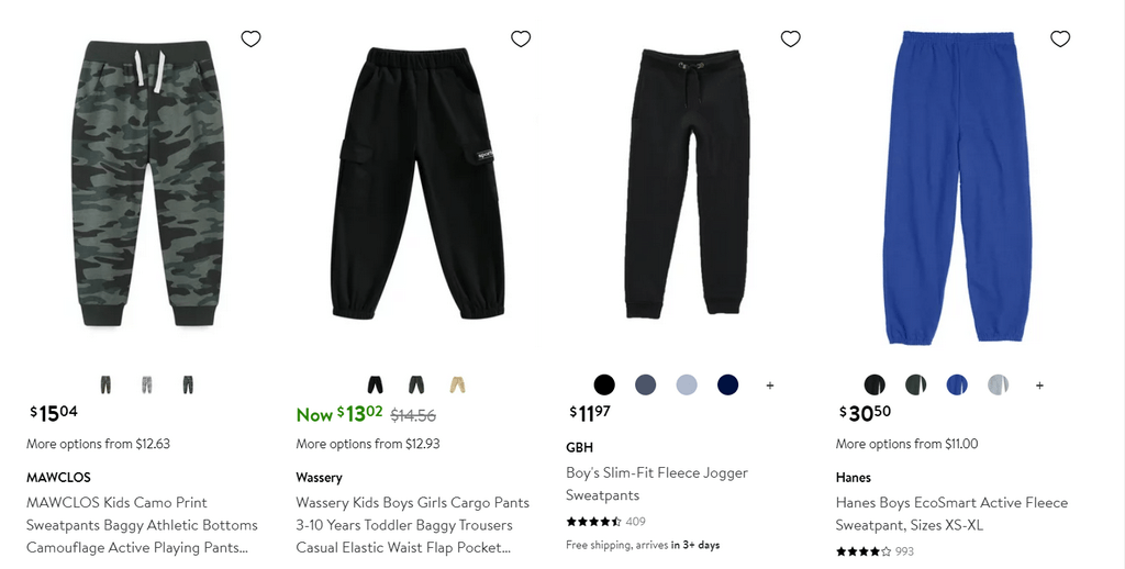 Walmart Baggy Sweatpants For Kids