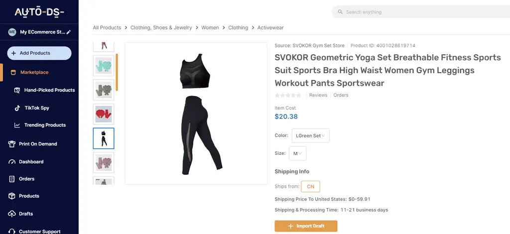 Women Yoga Set